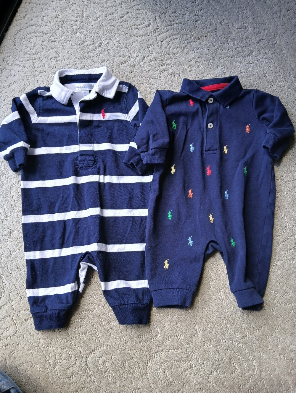 Ralph Lauren Set of Baby Boy Polo Rompers